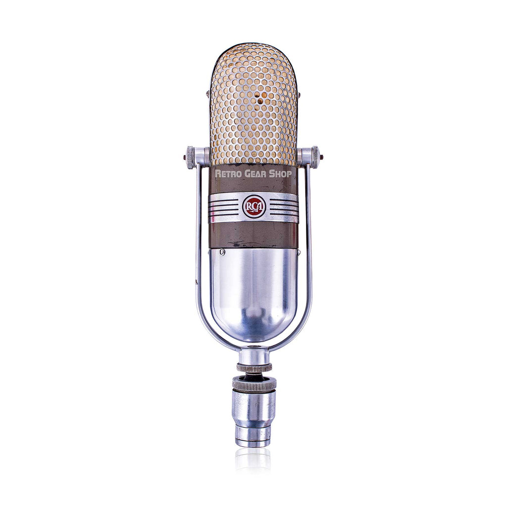 RCA 77D Microphone Ribbon Mic Silver Vintage Rare