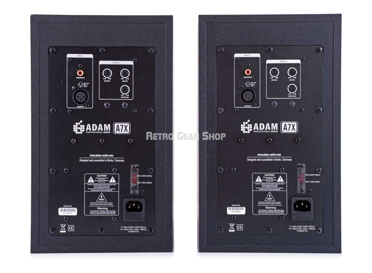 ADAM A7X Monitor Pair Nearfield Black Speakers – Retro Gear Shop