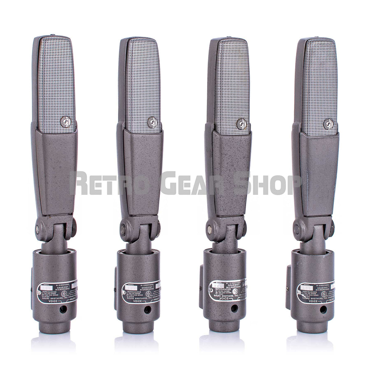 Shure Model 300 BiDirectional Ribbon Microphone Vintage Rare Mic