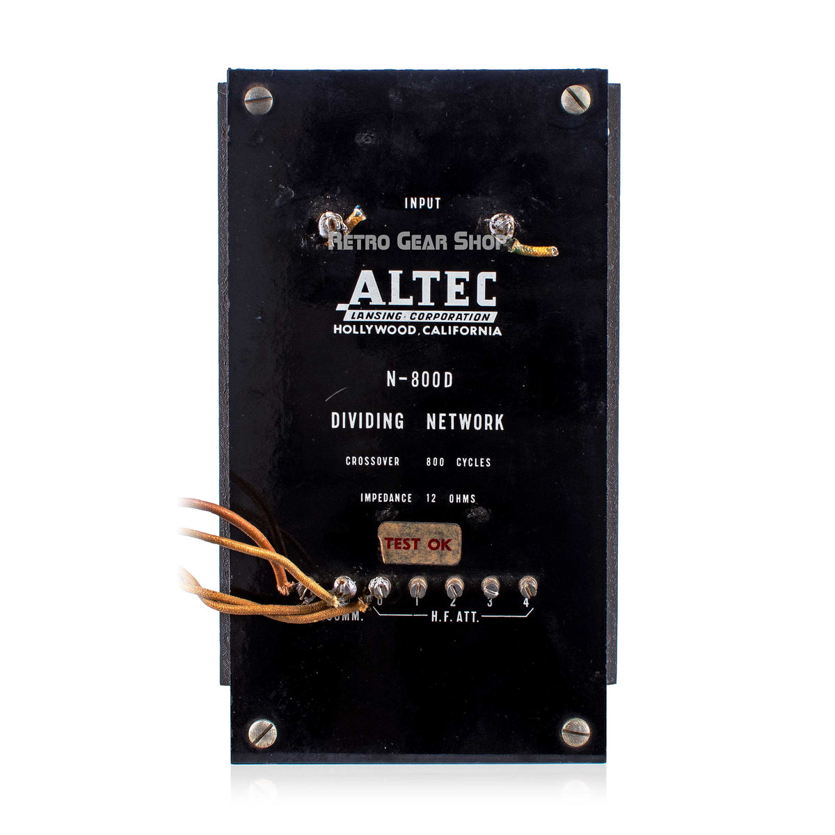 Altec N-800-D Dividing Crossover Network Vintage Rare N800D