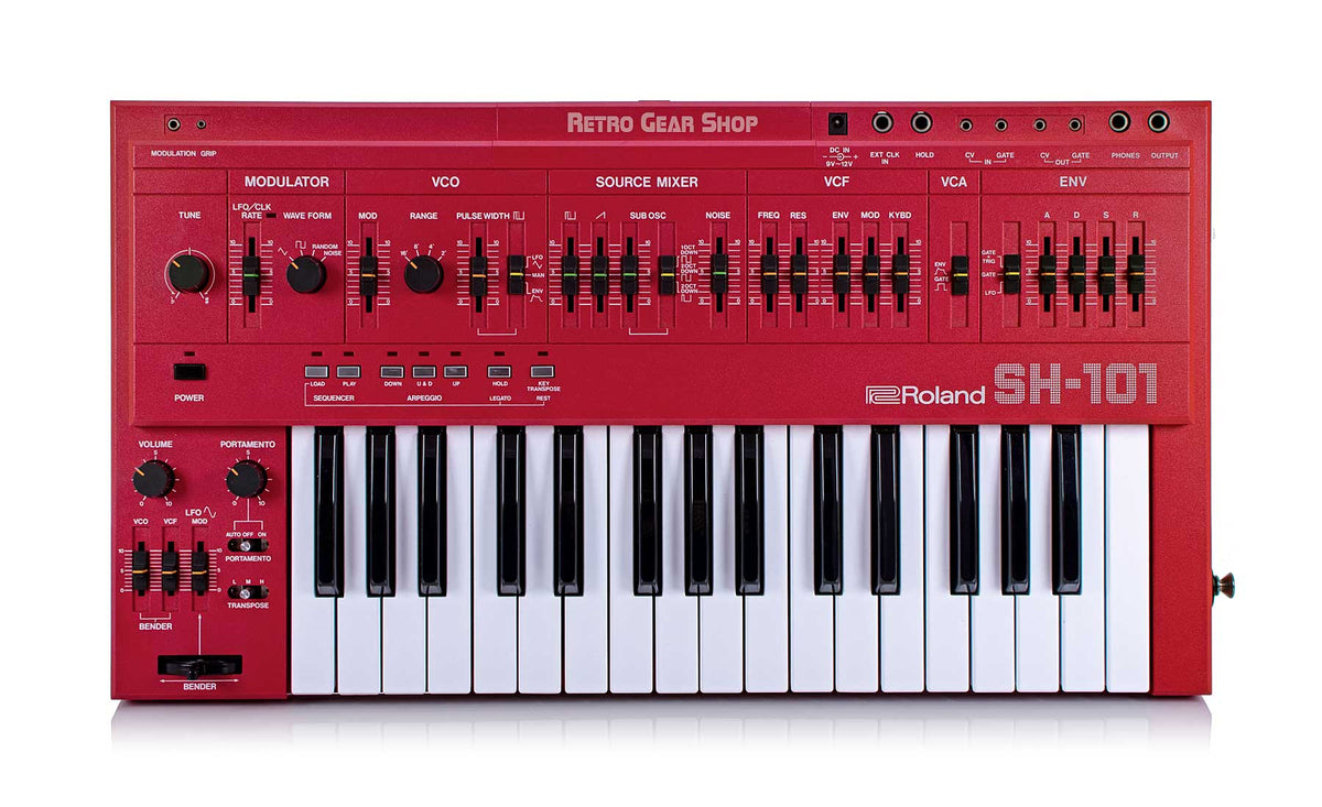 Roland SH-101 Red Serviced Monophonic Analog Synthesizer Rare Vintage Mono  Synth SH101 – Retro Gear Shop