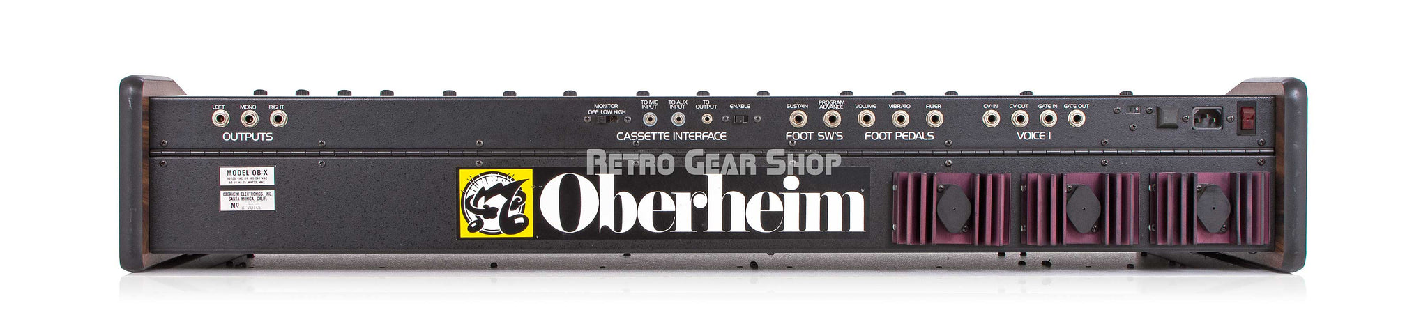 Oberheim Model OB-X Rear