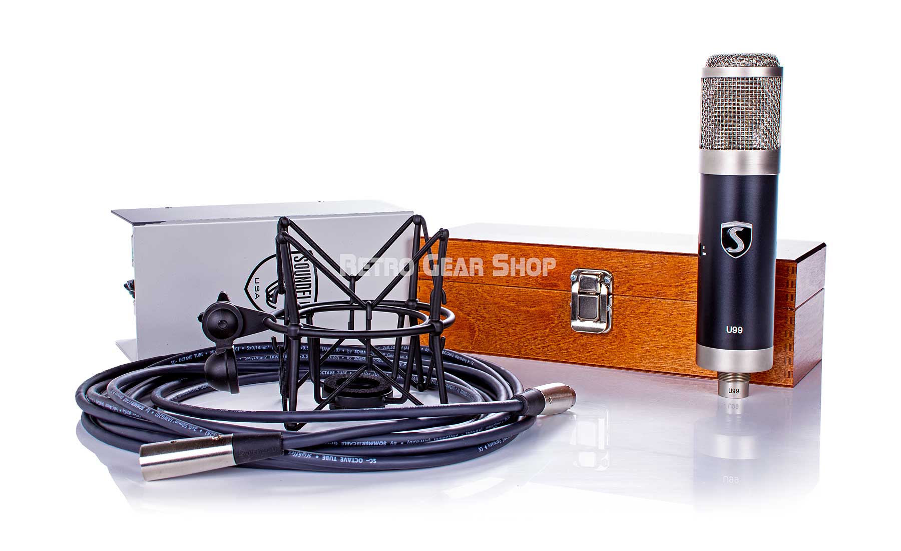 Soundelux U99 Large Diaphragm Tube Condensor Microphone Cable Shockmount