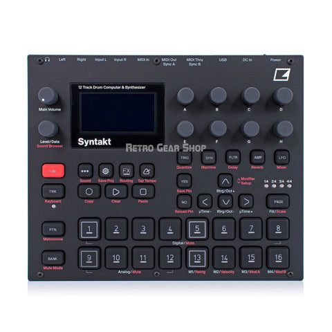 Elektron Syntakt 12 Voice Drum Computer Synthesizer