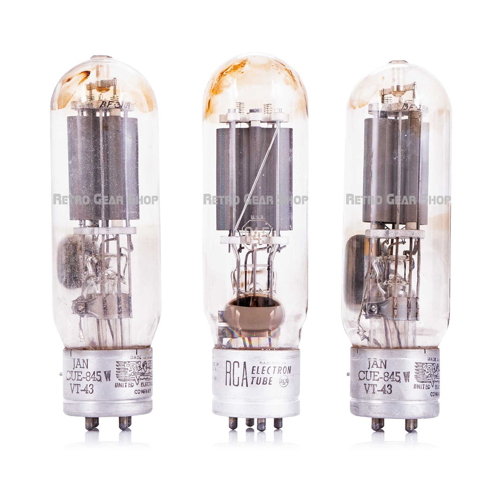 RCA United Electronics 845 Tubes Vintage Rare