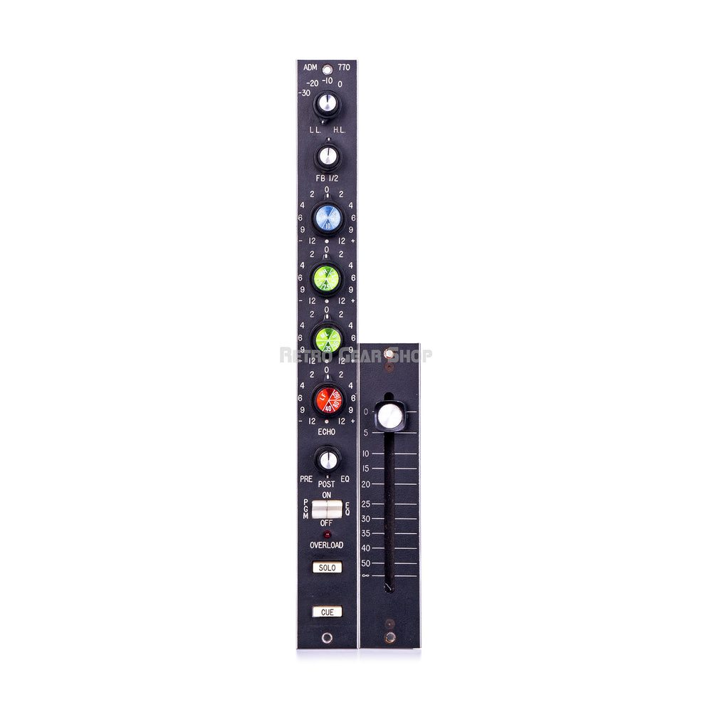 ADM 770 Mic Pre / EQ Module Vintage Rare Microphone Preamp Inductor Equalizer + Fader