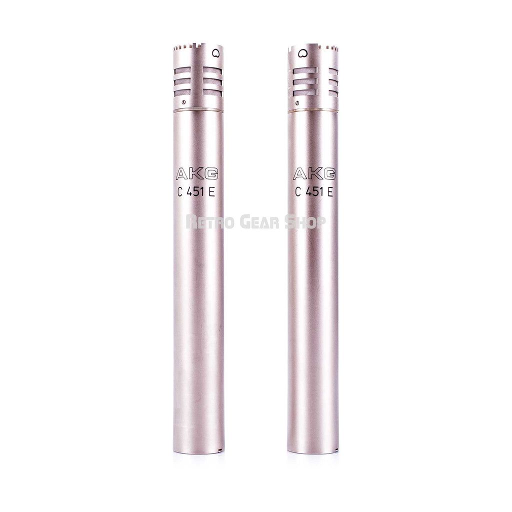 AKG C 451 E Mic Pair with CK1 Capsule Condenser Microphone Vintage