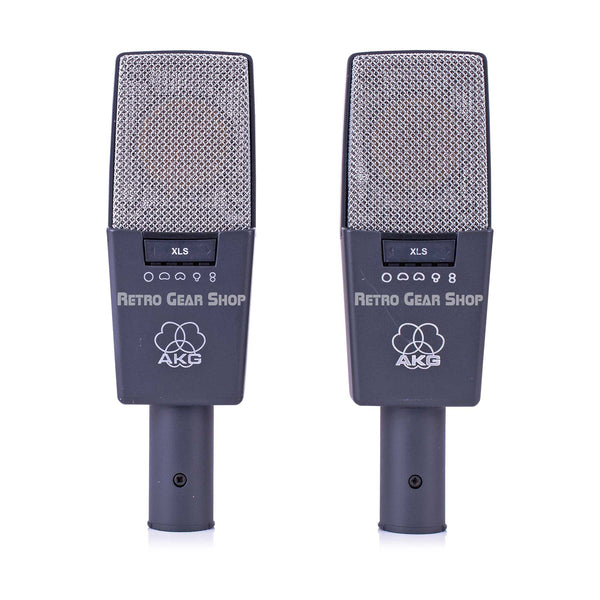 AKG C414 B XLS Large Diaphragm Multipattern Condenser Microphone Stereo Pair