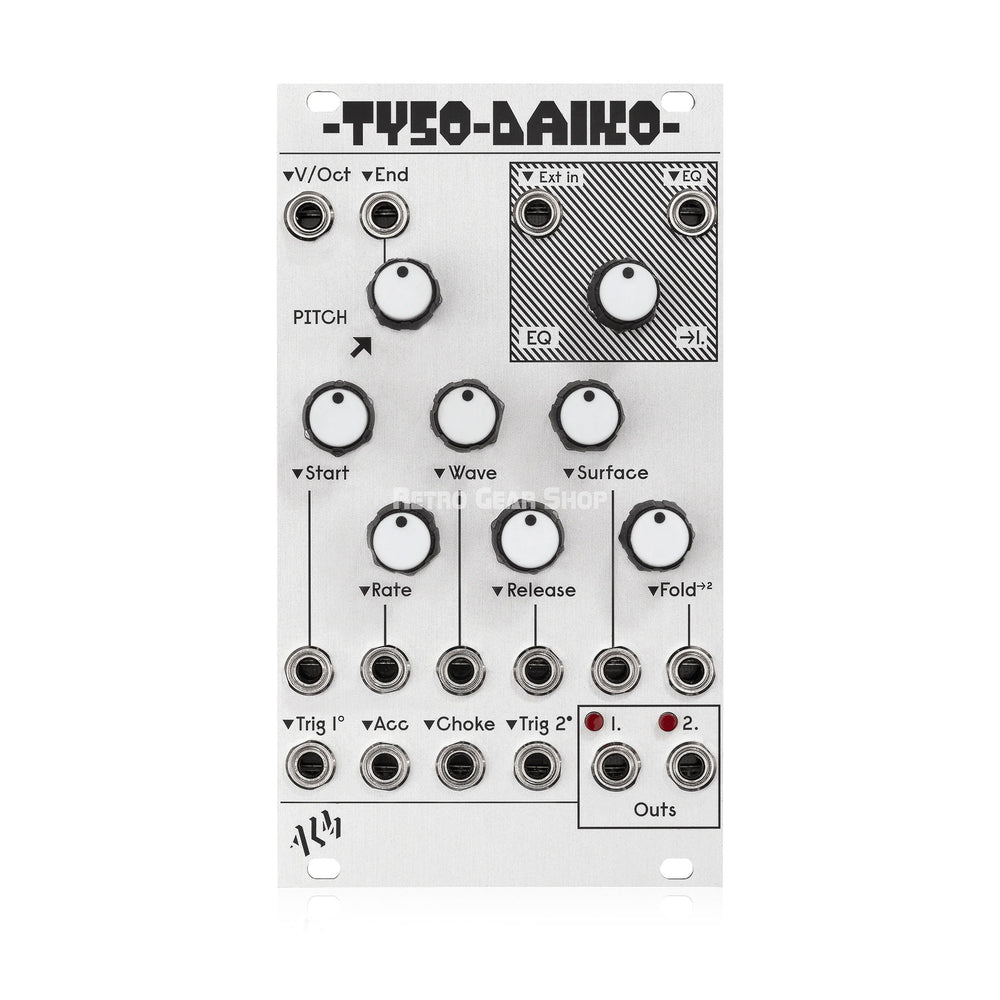 ALM Busy Circuits Tyso Daiko Dual 12 Bit Digital Drum Voice Eurorack Module