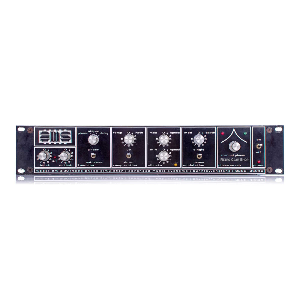 AMS Model DM 2-20 Tape Phase Simulator Advanced Music Systems Rare Vintage Rack Effect