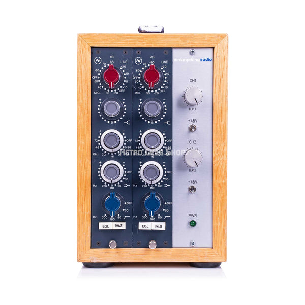 AMS Neve 1073 CV Microphone Preamp / EQ Stereo Pair in VK Rack with BAE PSU