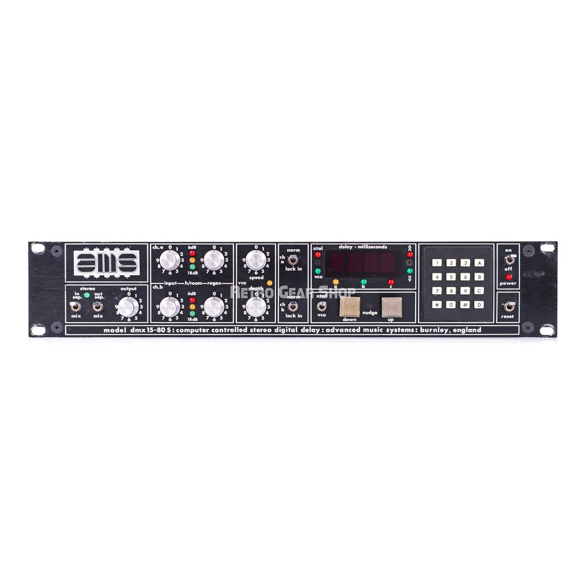 AMS Neve DMX 15-80s Stereo Digital Delay Vintage Rare DMX1580s– Retro ...