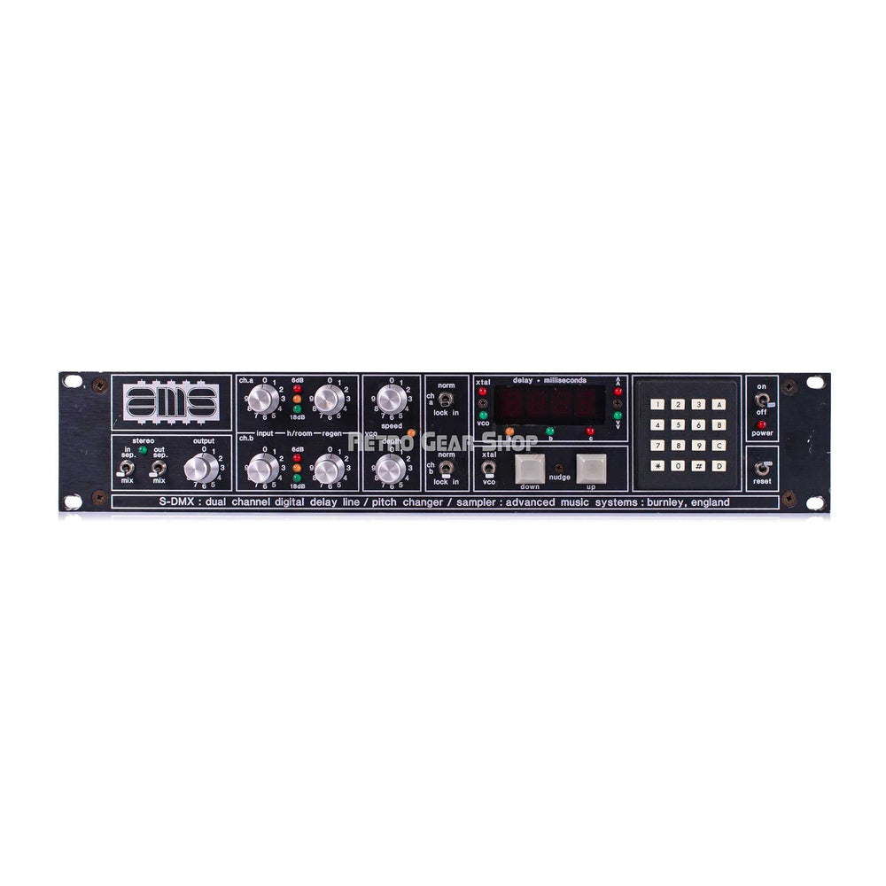 AMS S-DMX Dual Channel Digital Delay Line / Pitch Changer / Sampler Advanced Music Systems Rare Vintage Rack Effect #5017