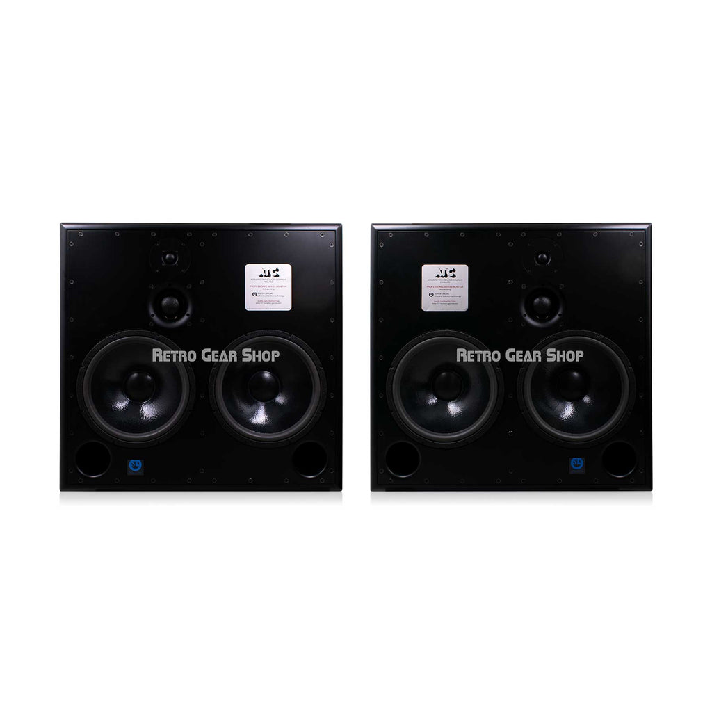 ATC SCM300ASL Dual 15-inch Professional Active Studio Monitor Pair with Amplifiers and Cables