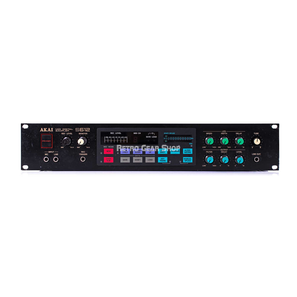 Akai S612 MIDI Digital Sampler Vintage Rack Synthesizer