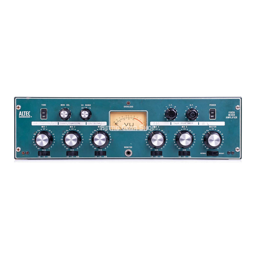 Altec 1592B Mixer Amplifer 5x1 Vintage Rare owned by Les Paul as-is Solid State 1567A