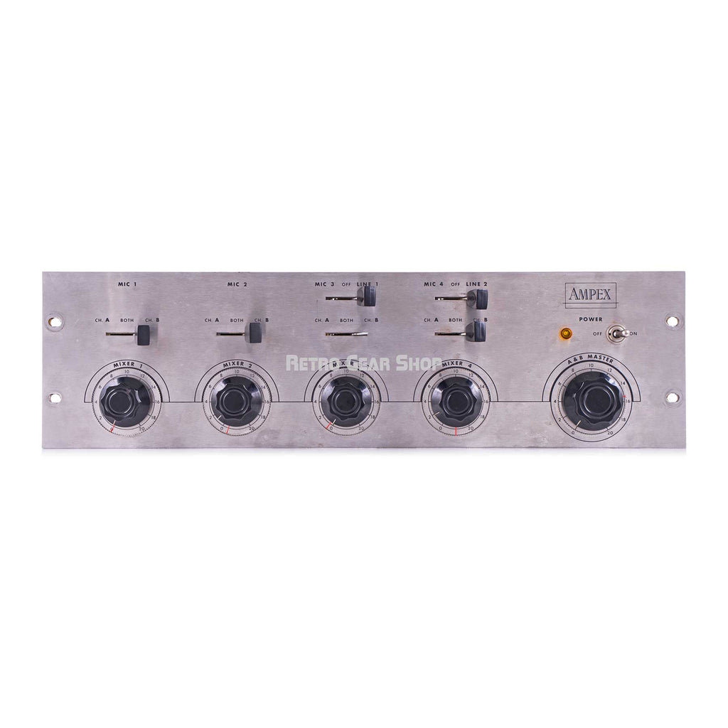 Ampex MX-35 4 Channel Tube Mixer Mic / Line Preamp MX35 Rare Vintage