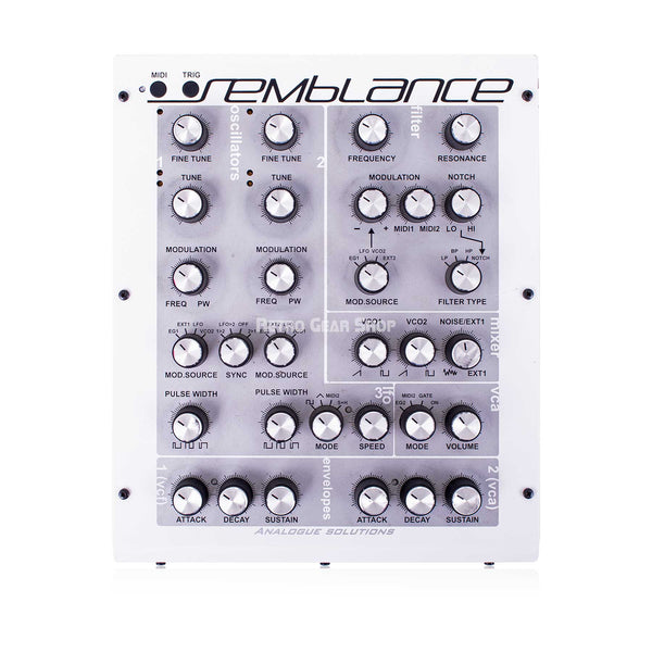 Analogue Solutions Semblance Synth Sound Demo Analog Synthesizer