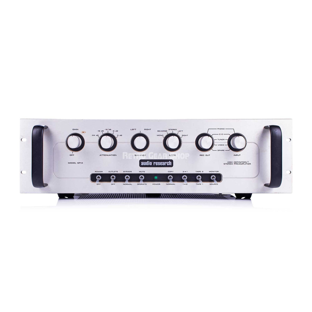 Audio Research SP‑14 Silver Hybrid Tube / FET Stereo Preamplifier Rare Vintage SP14