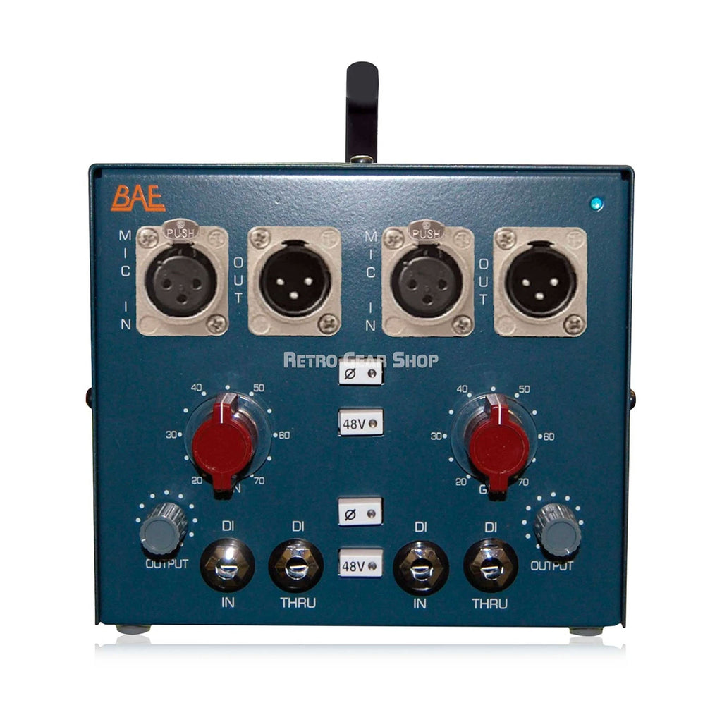 BAE 1073 Dual DMP Desktop Portable Dual Mic Preamplifier New in-stock