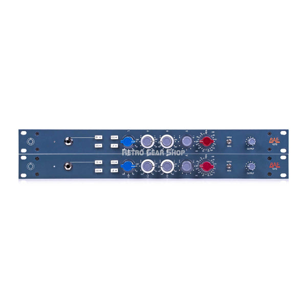 BAE 1073 Microphone Preamp / Equalizer 19" Rackmount Stereo Pair with PSU