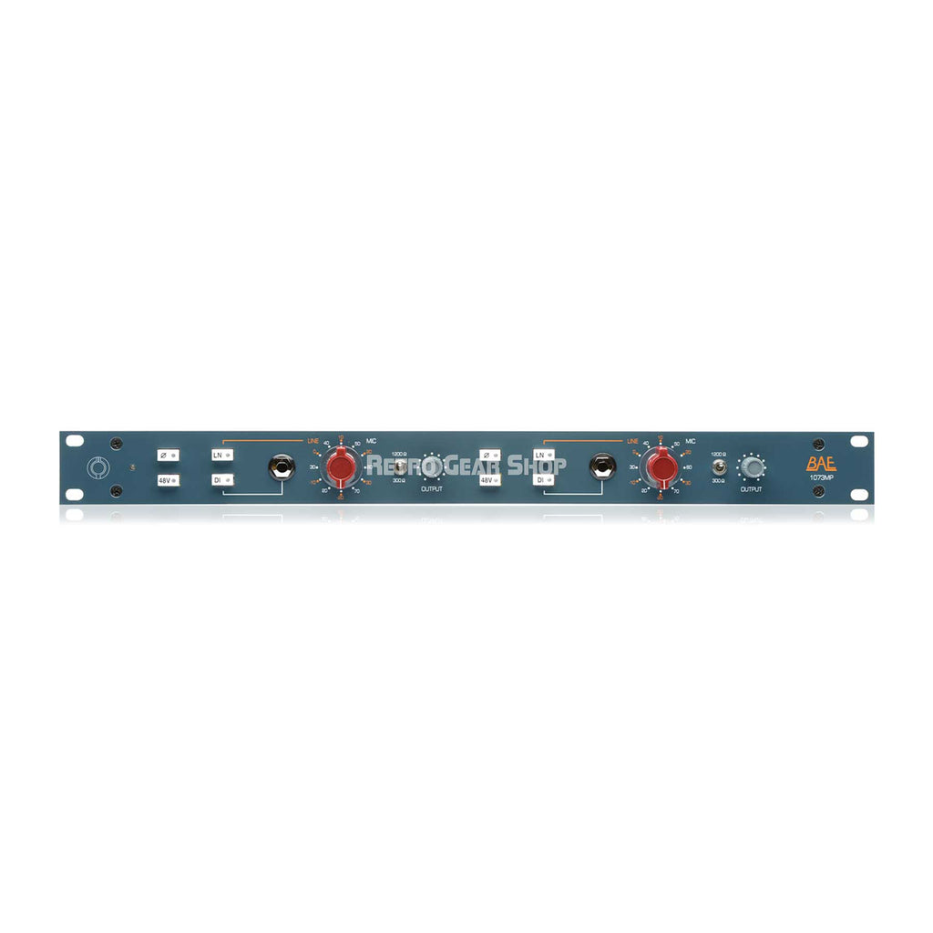 BAE 1073MP Dual Channel + PSU Rackmount Mic Preamplifier