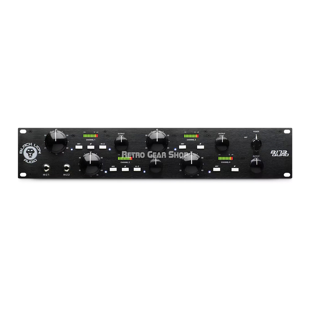 Black Lion Audio B173 Quad 4-channel British-style Mic/DI preamp with Cinemag Transformers