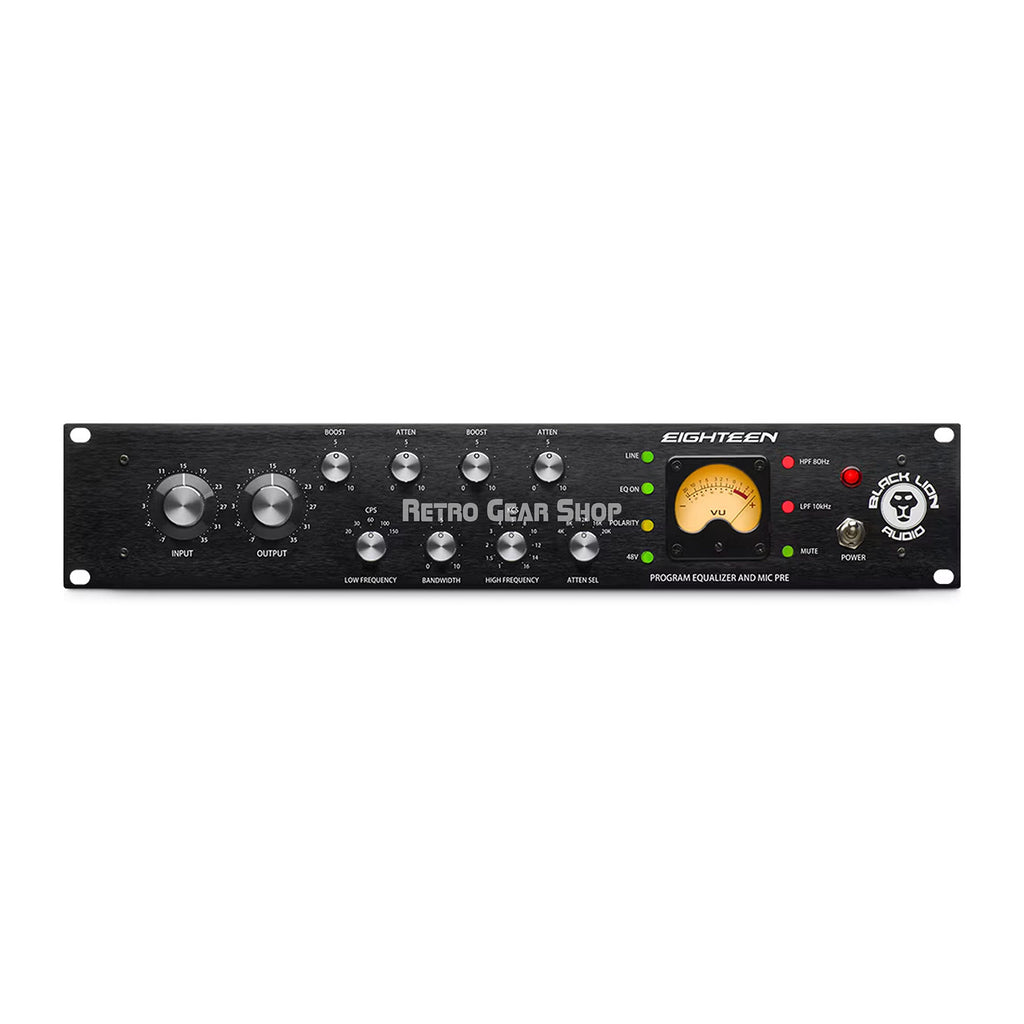 Black Lion Audio Eighteen Single-channel Mic/DI Channel Strip with Induction EQ and Cinemag