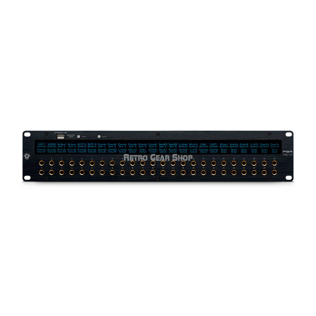 Black Lion PBR TRS3 LIT 48-Point Gold-Plated TRS Patchbay