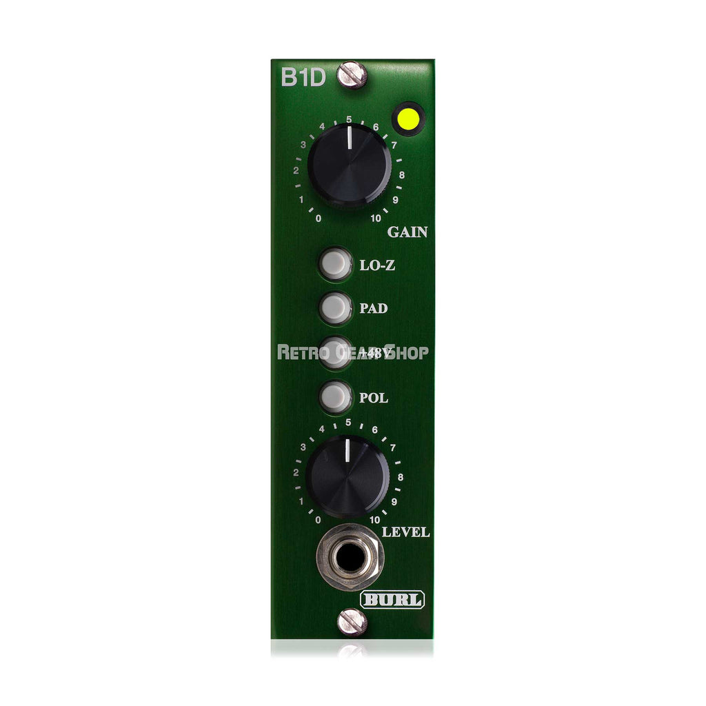 Burl Audio B1D Microphone Pre Amp / DI 500 Series with BX4 Steel Output Transformer
