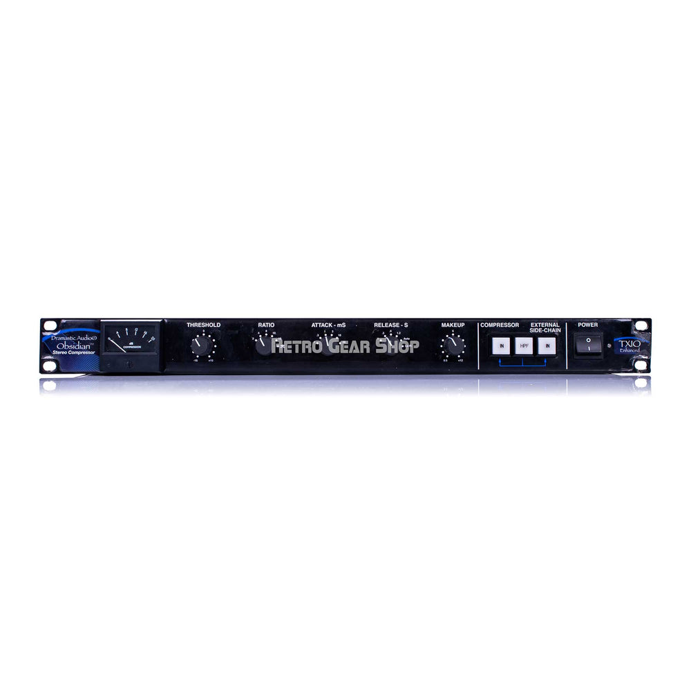 Dramastic Audio Obsidian Stereo Analog Bus Compressor TXIO Enhanced 19" Rack Version Used