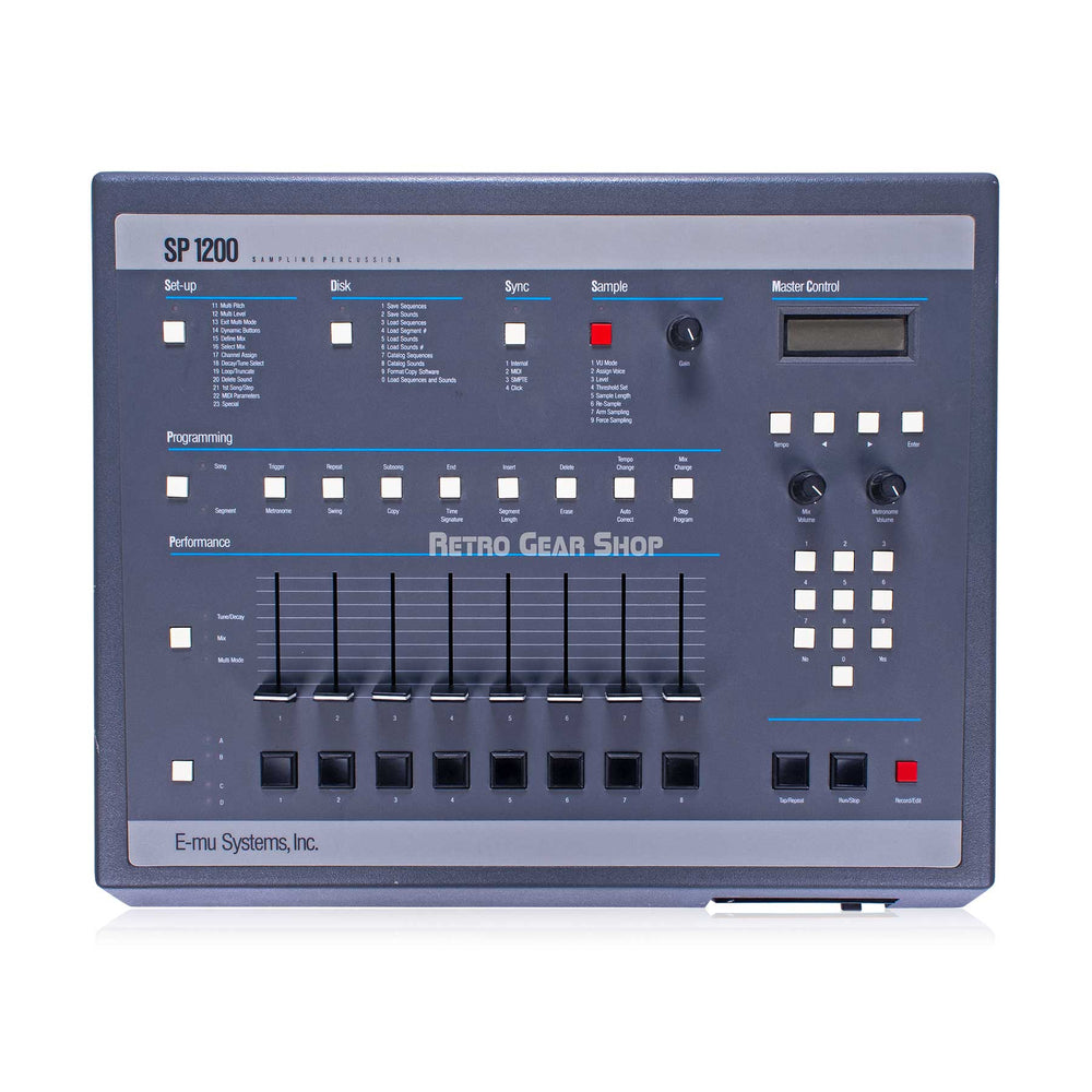 E-mu Systems SP-1200 Model 7030 Original Vintage Gray Emu SP1200 Sampling Drum Machine