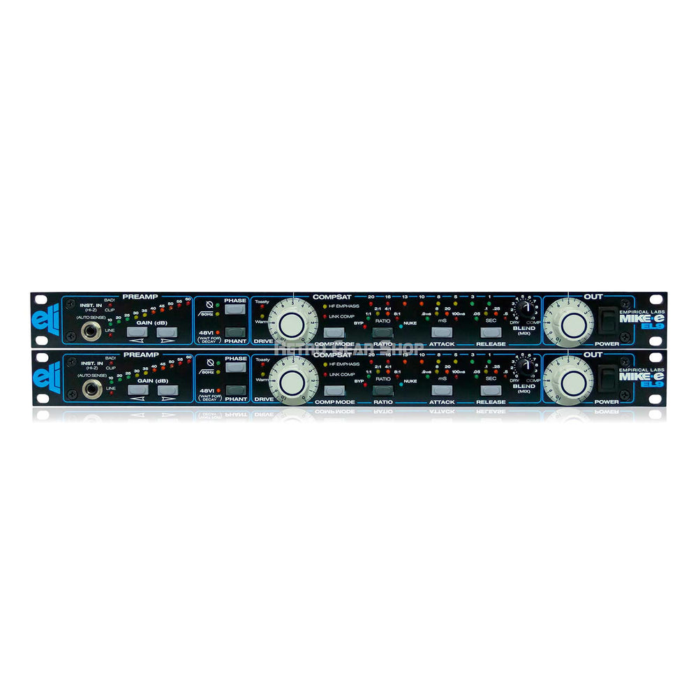Empirical Labs Twin Pak EL9 Mike-E Pair Modern Digitally Controlled Microphone Preamp
