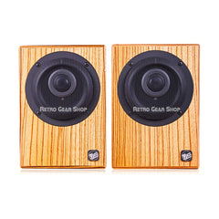 Geithain RL906 Studio Monitor Pair and Basis 11K Subwoofer with Stands in Zebrawood