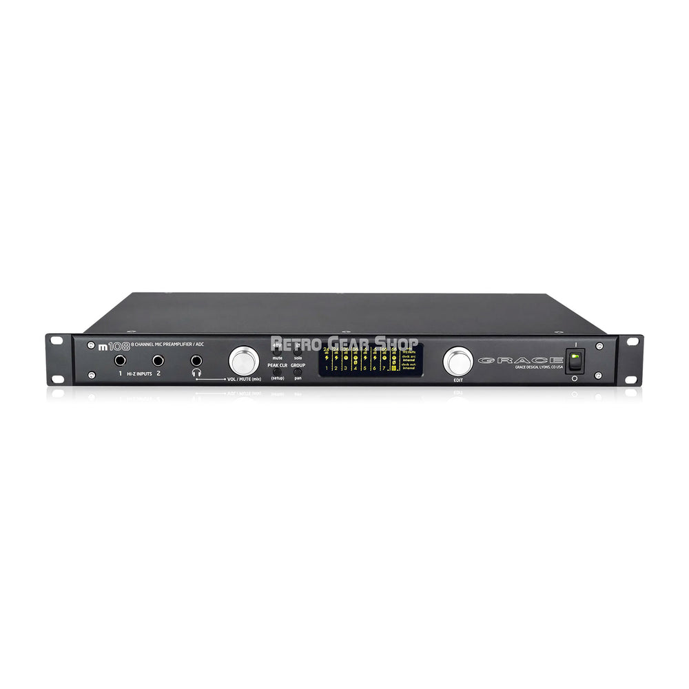 Grace Design m108 8-Channel Remote Preamplifier with CR Output Card Installed