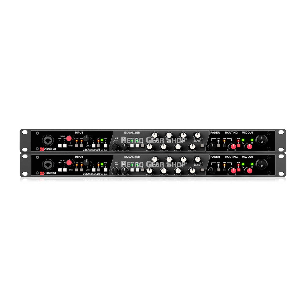 Harrison Audio 32Classic MS Mixstrip Pair Pre-Amp Analog Channel Strip
