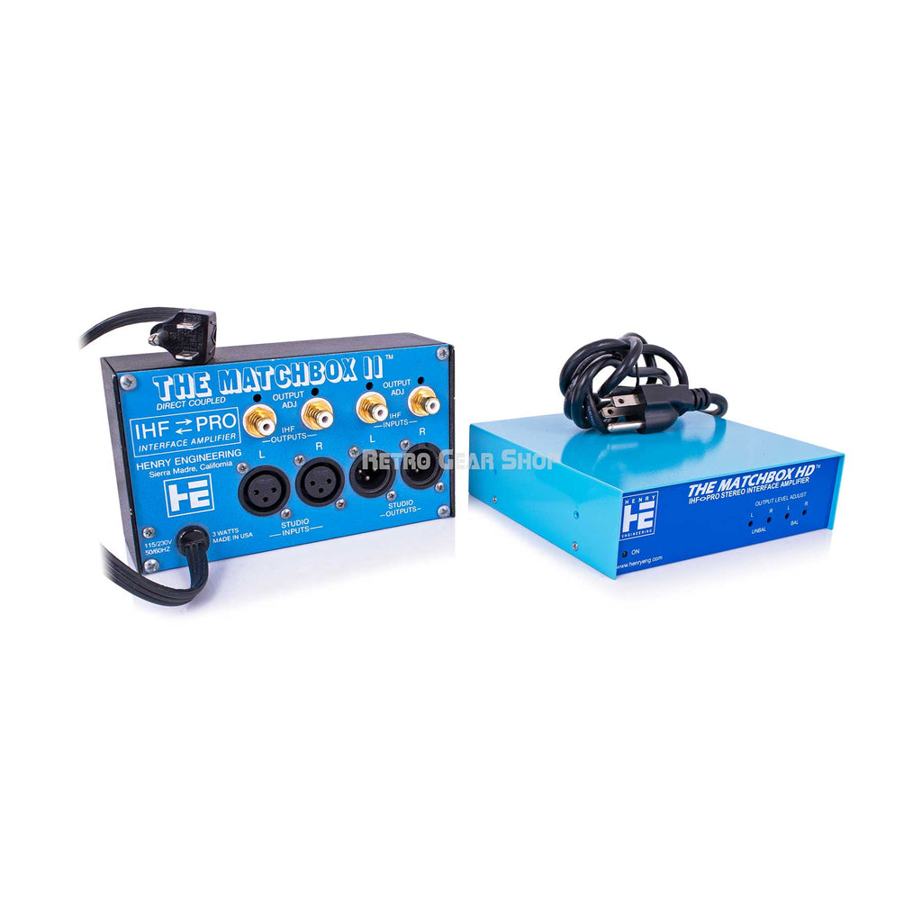 Henry Engineering Matchbox II USB-XLR Multi-mode Stereo Codec and Matchbox HD Bi-Directional Stereo Level & Impedance Interface