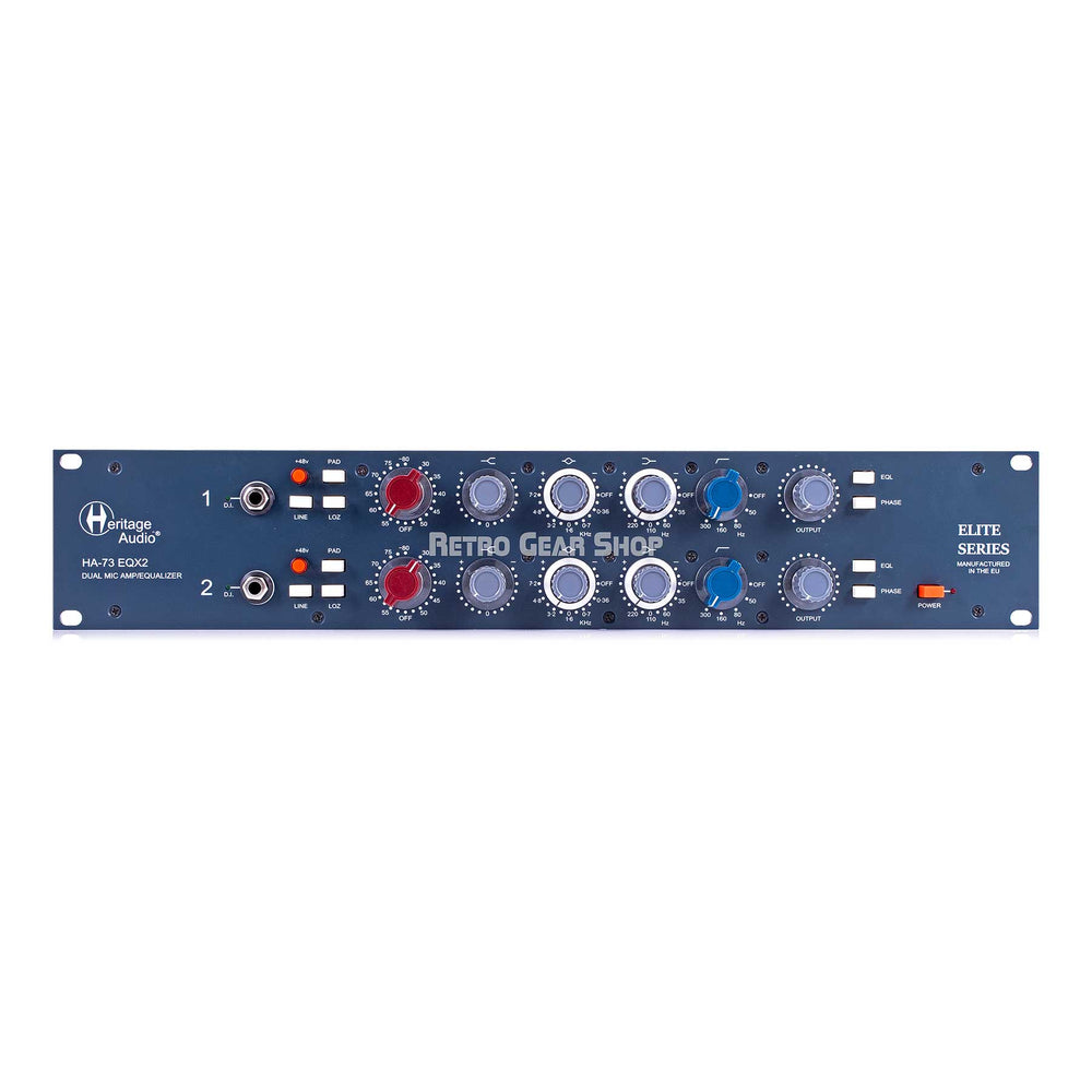 Heritage Audio HA-73 EQX2 Dual Mic Amp Equalizer EQ HA73EQX2