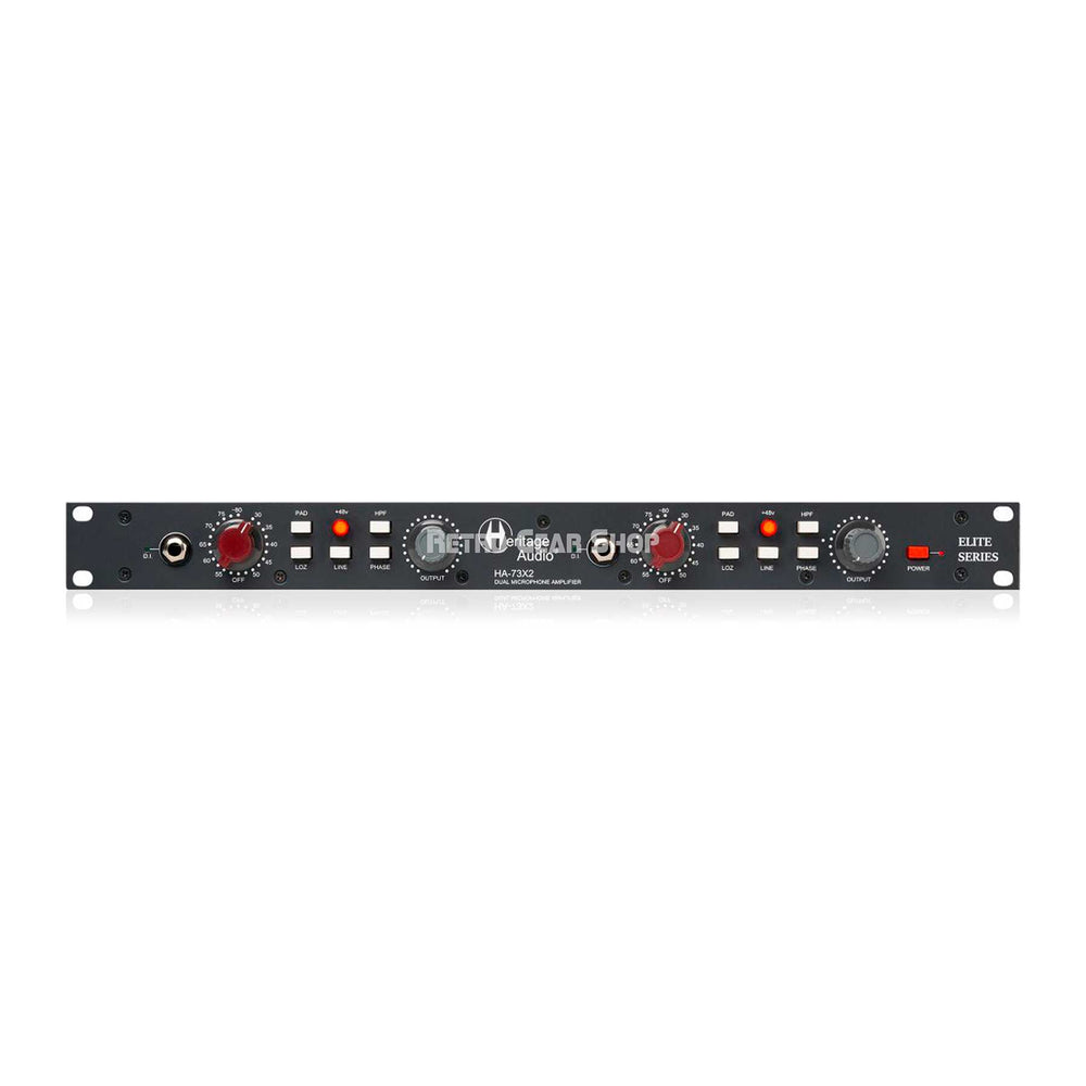 Heritage Audio HA 73X2 ELITE Dual-channel Microphone Preamp