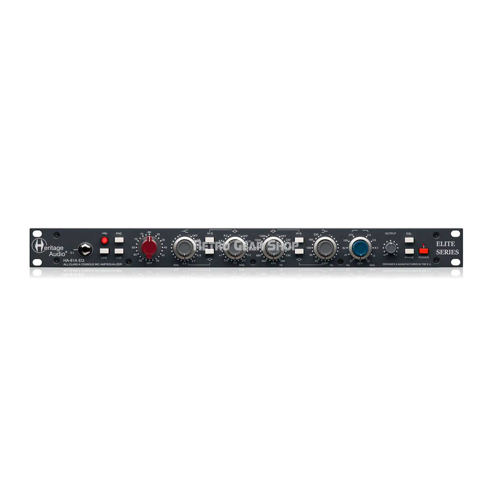 Heritage Audio HA 81A EQ Microphone Preamp / EQ
