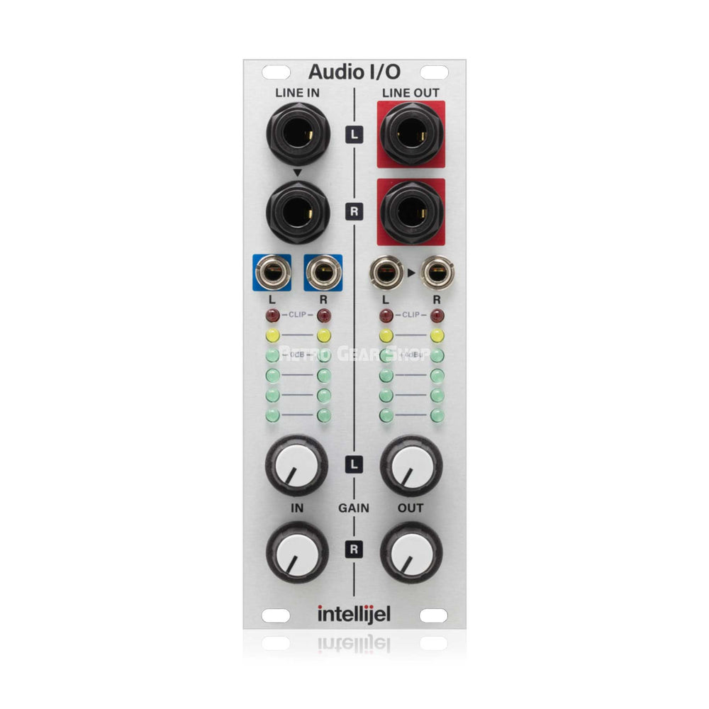 Intellijel Audio I/O 2023 Edition Dual/Stereo Eurorack / Balanced Line Level Audio Interface