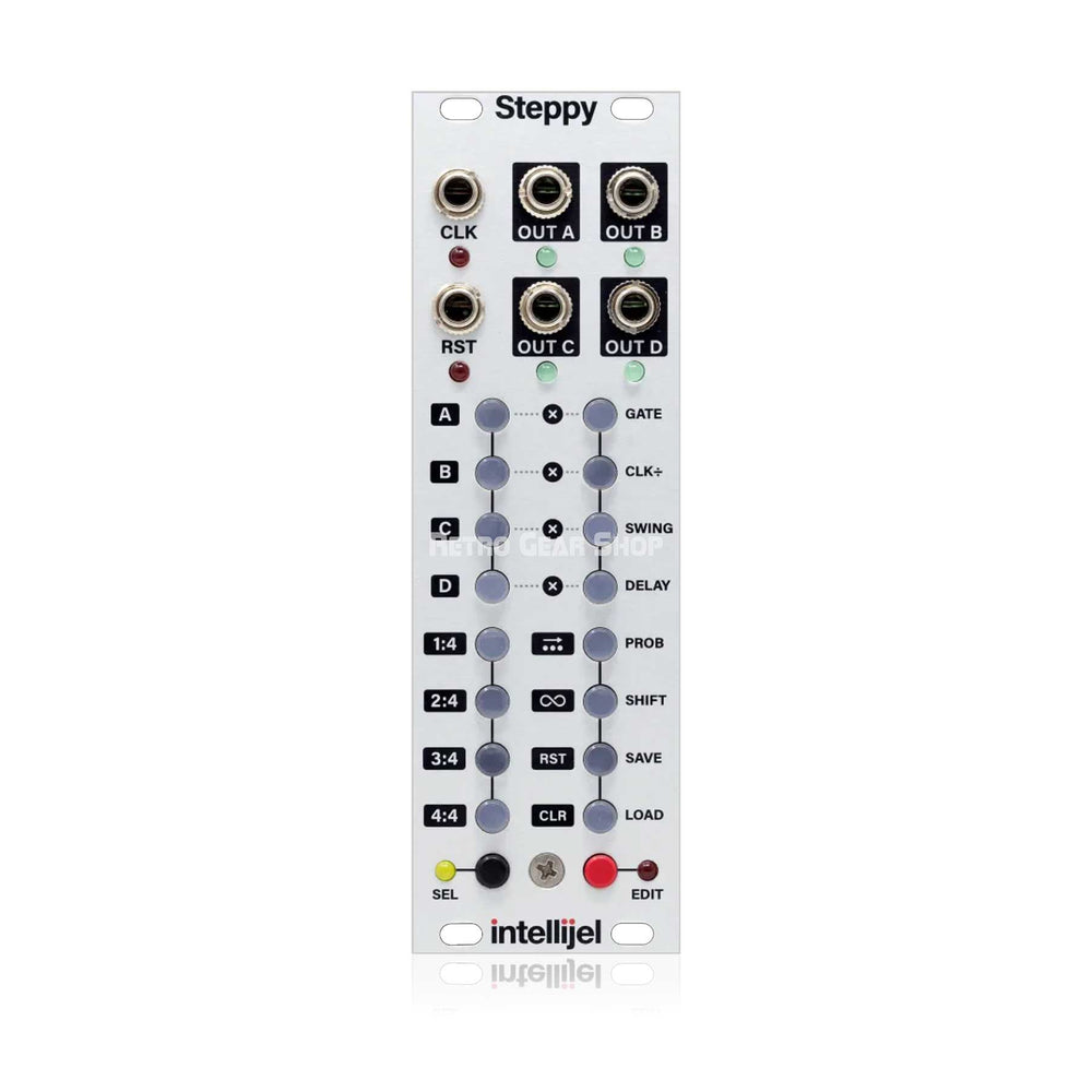 Intellijel Steppy 4-Track 64-Step Programmable Gate Sequencer