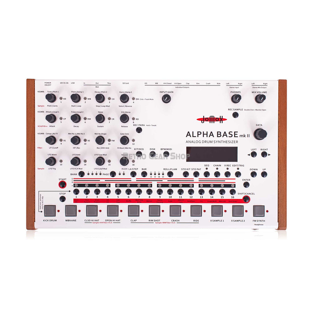 Jomox Alpha Base MkII Analog Drum Synthesizer Sequencer Mk II Mk2 Alphabase