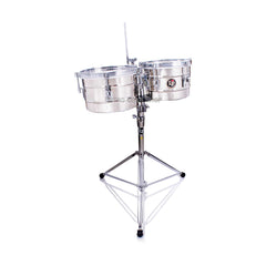 LP Latin Percussion Tito Puente Timbales Pair with Stand 9.25