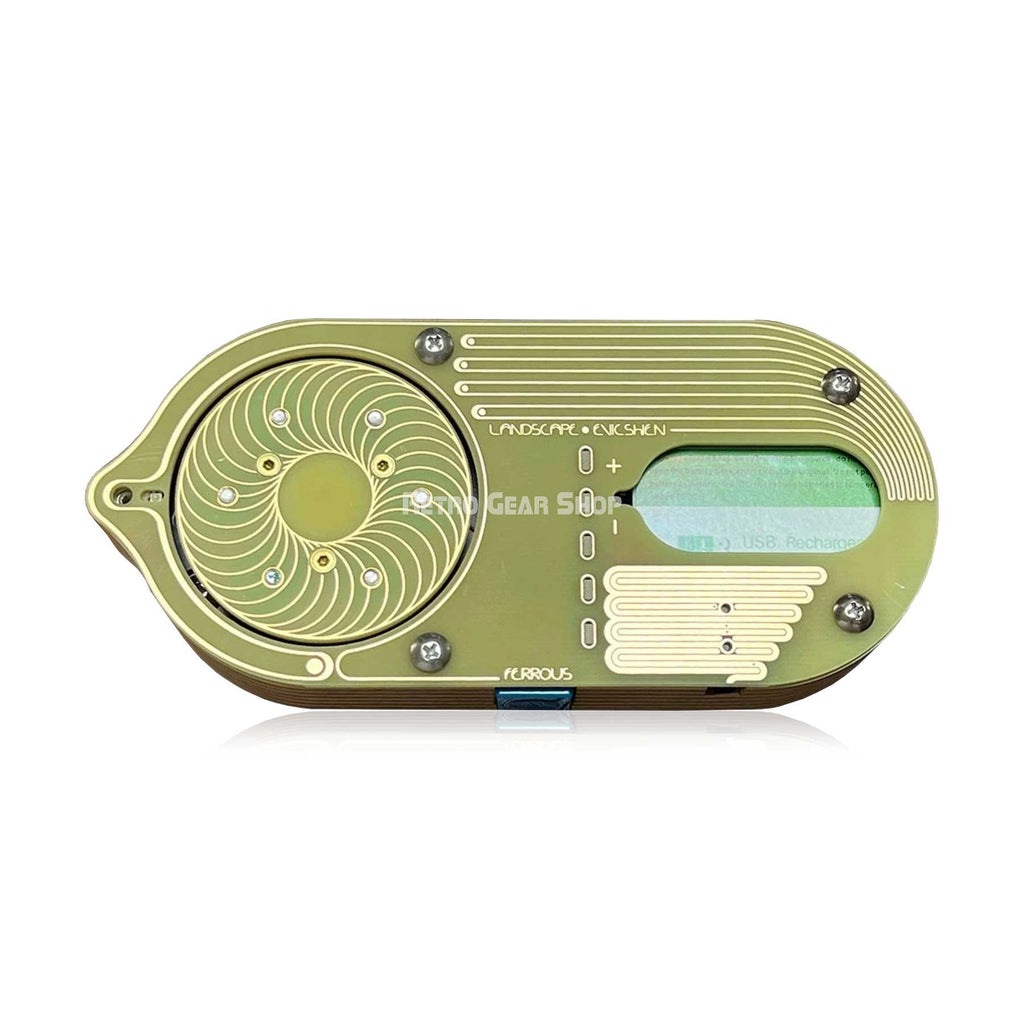 Landscape Ferrous Spinning Magnetic String Resonator + Soundwich