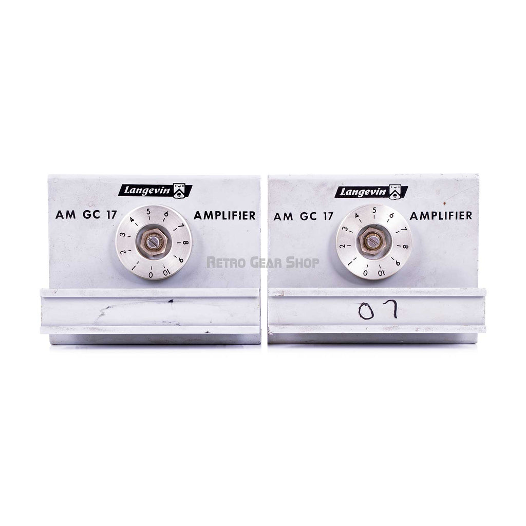 Langevin AM GC 17 Pair GC17 Mic Preamp with PSU Vintage Rare