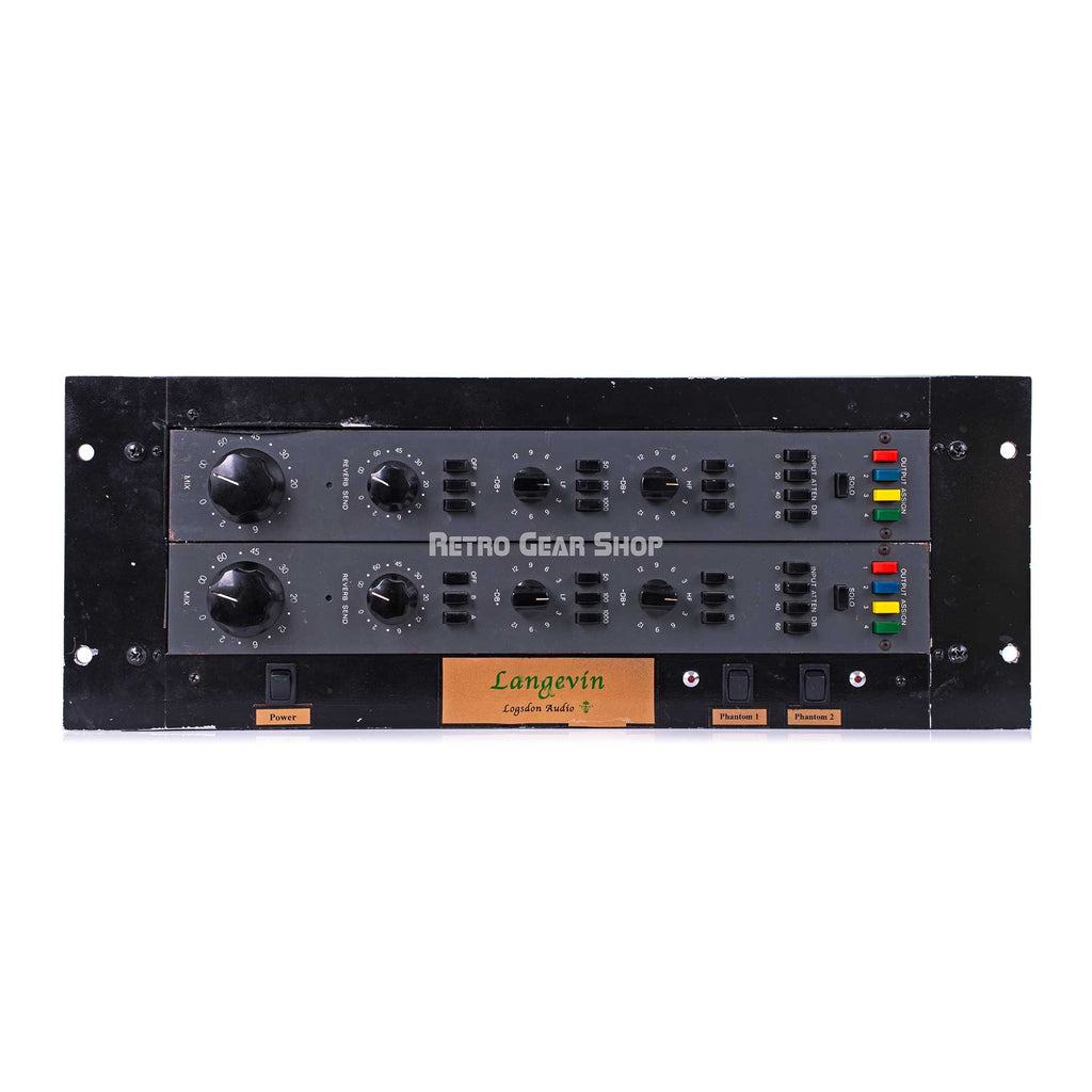 Langevin AM401A Vintage Preamp Equalizer Racked Stereo Pair with PSU