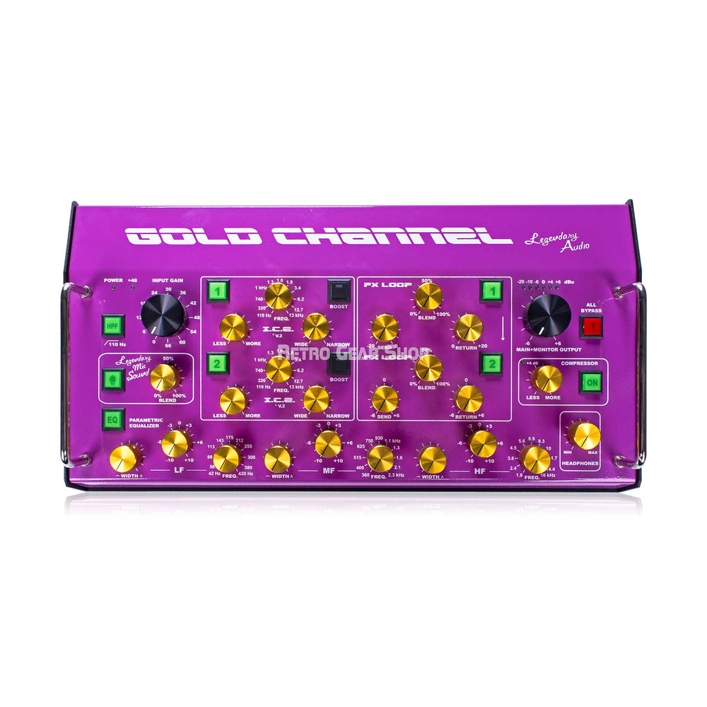 Legendary Audio Gold Channel Microphone Preamp Channel Strip Purple