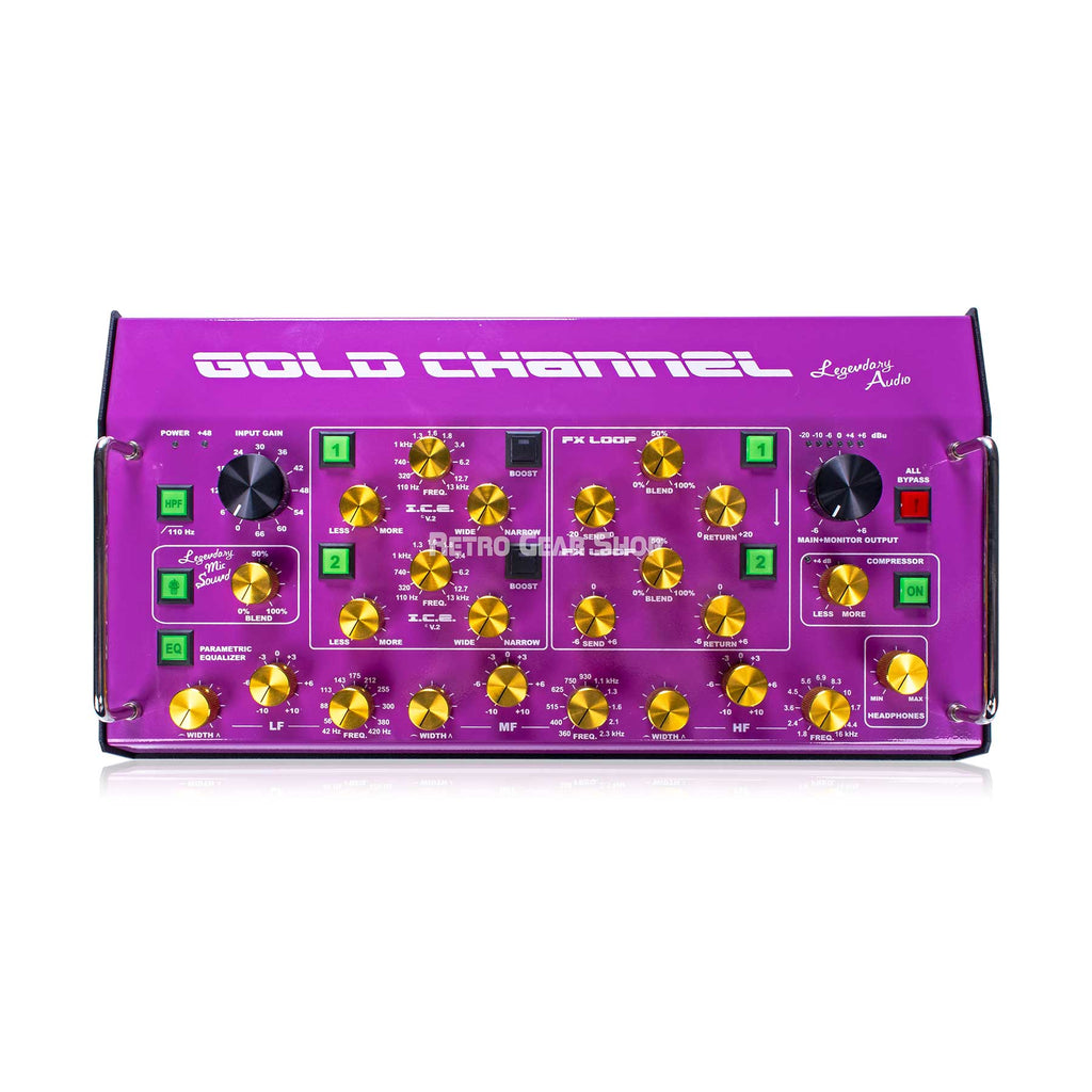 Legendary Audio Gold Channel Microphone Preamp Channel Strip Purple