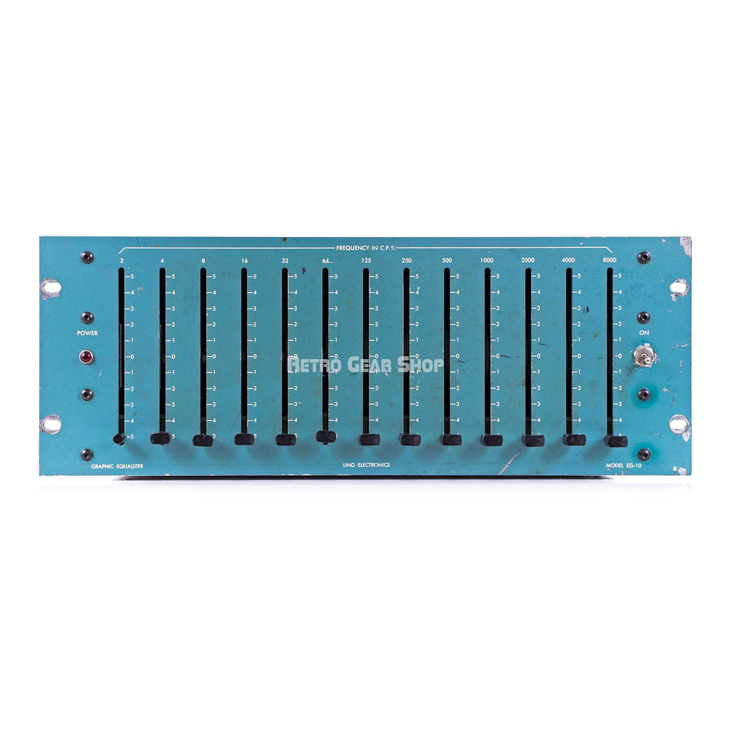 Ling Electronics EG-10-B Vacuum Tube Passive Graphic Equalizer EQ Vintage Rare